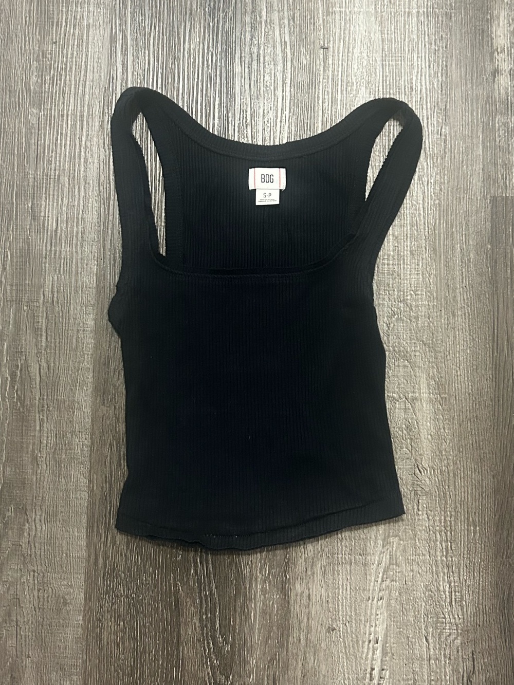 BDG square neck ribbed top